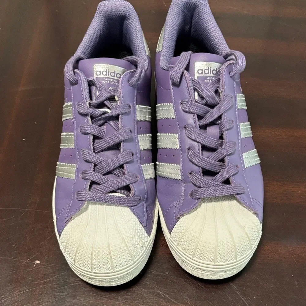 Adidas Women's Purple and White Athletic Shoes size 7.5